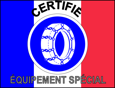 B26オートソックのロゴは、フランスのスノーチェーン規制に準拠しています